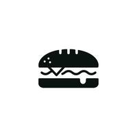 smörgås ikon isolerat på vit bakgrund vektor