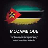 mozambique flagga borste vektor