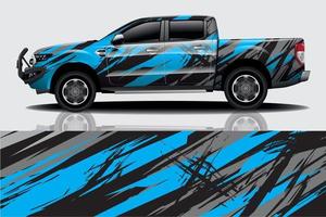 Sportwagen-Aufkleber-Wrap-Design-Vektor vektor