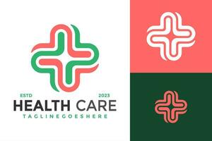 Gesundheit Pflege medizinisch Logo Design Vektor Symbol Symbol Illustration