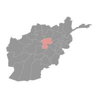 bamyan provins Karta, administrativ division av afghanistan. vektor