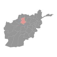 sar e pol provins Karta, administrativ division av afghanistan. vektor