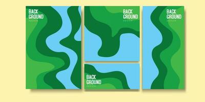 abstrakt geometrisk mönster sömlös bakgrund med grön Färg palett vektor