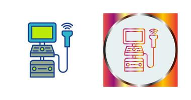 Vektorsymbol für Ultraschallgerät vektor