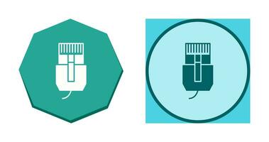 unik internet kabel- vektor ikon