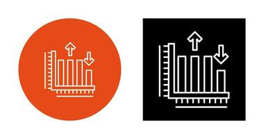 Balkendiagramm-Vektorsymbol vektor