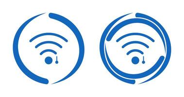 einzigartiges WLAN-Zeichen-Vektorsymbol vektor