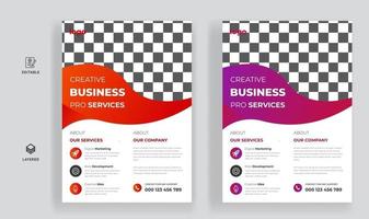 Corporate Business bunte Flyer- und Broschüren-Cover-Vorlage vektor