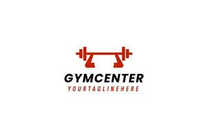 Fitnessstudio Center Logo Vektor Symbol Illustration