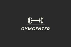 Fitnessstudio Center Logo Vektor Symbol Illustration