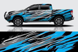 Sportwagen-Aufkleber-Wrap-Design-Vektor vektor