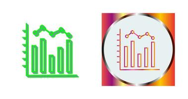 histogram vektor ikon