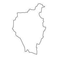 Kangarli Kreis Karte, administrative Aufteilung von Aserbaidschan. vektor
