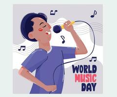 internationell musik dag firande vektor
