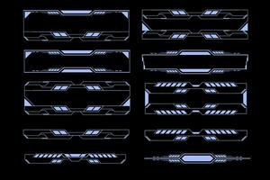 trogen sci fi gränssnitt element hud teknologi ram grafisk vektor design mall