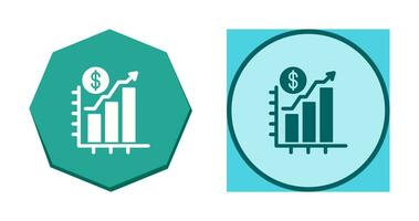 Diagram upp vektor ikon