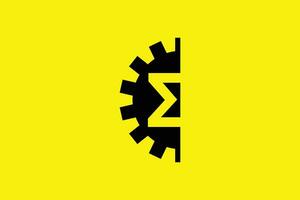 Sigma und Ausrüstung modisch Vektor Logo Design