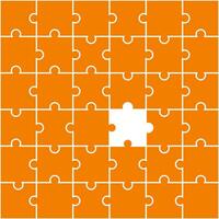 Orange Puzzle Muster. Puzzle Linie Muster. Puzzle nahtlos Muster. dekorativ Elemente, Kleidung, Papier Verpackung, Badezimmer Fliesen, Mauer Fliesen, Hintergrund, Hintergrund. vektor