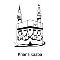trendig khana kaaba vektor