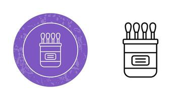 Vektorsymbol für Wattestäbchen vektor