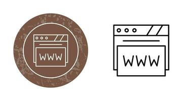 Webbrowser-Vektorsymbol vektor