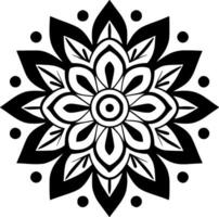 Mandala - - minimalistisch und eben Logo - - Vektor Illustration