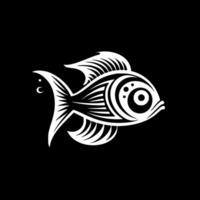 Fisch - - minimalistisch und eben Logo - - Vektor Illustration