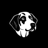 dalmatian - minimalistisk och platt logotyp - vektor illustration