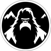 Bigfoot - - minimalistisch und eben Logo - - Vektor Illustration