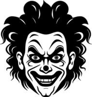 Clown - - minimalistisch und eben Logo - - Vektor Illustration