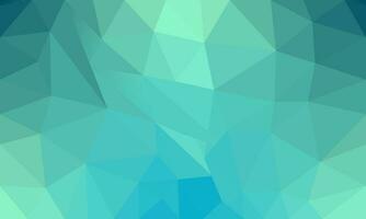 Licht Blau, Grün Dreieck Polygon geometrisch Muster Stil Vektor abstrakt Hintergrund. niedrig polygonal Textur gestalten mit Gradient Grafik Illustration. zum Geschäft, Digital, Netz, Flyer