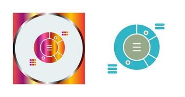 cirkeldiagram vektor ikon