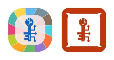 Vektorsymbol für elektronischen Schlüssel vektor