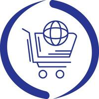 World-Shopping-Vektor-Symbol vektor