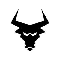 Stier geometrisch Symbol Logo Design vektor