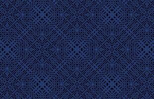 mörk blå fyrkant tyg design mönster vektor