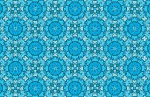 Blau Mandala Design Muster vektor