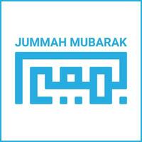 jumma Mubarak Kalligraphie zum Sozial Medien Beiträge Design, Kalligraphie, islamisch, jummah Mubarak Arabisch Text Vektor Kalligraphie