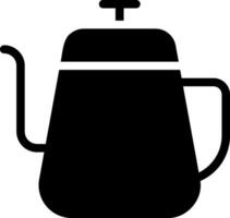 Glyphen-Symbol für Kaffeekanne vektor