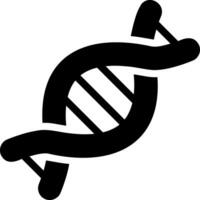 DNA Struktur Glyphe Symbol vektor