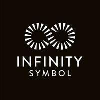 oändlighet symbol logotyp design. en tidlös logotyp för din företag vektor