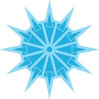 Schneeflocke Symbol editierbar Vektor auf Weiß Hintergrund