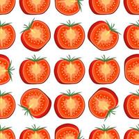 Muster rote Tomate, Gemüseketchup für Robbe vektor