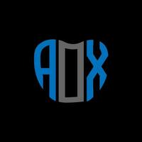 aox Brief Logo kreativ Design. aox einzigartig Design. vektor