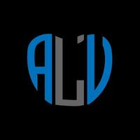 alu brev logotyp kreativ design. alu unik design. vektor