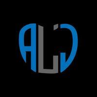 alj brev logotyp kreativ design. alj unik design. vektor