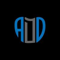 ado Brief Logo kreativ Design. ado einzigartig Design. vektor