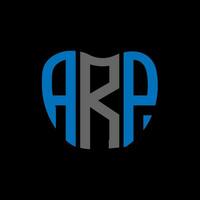 arp brev logotyp kreativ design. arp unik design. vektor