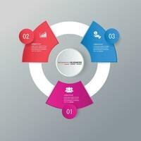 Infografik Vektor, Graph. Präsentation. Geschäft Konzepte, Teile, Schritte, Prozesse. Visualisierung von Infografik Daten. Anfang Vorlage. - - Vektor