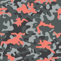 kamouflage sömlös mönster. textur militär kamouflage sömlös mönster. abstrakt armén och jakt maskering prydnad. vektor